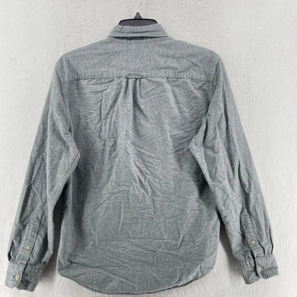 American Eagle Shirt Mens Sz S Gray Soft Flannel Button Down Classic Long Sleeve - Picture 2 of 10